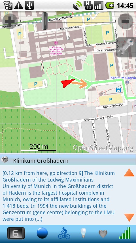 Trainingslogbuch mit gespeicherten Trainingseinheiten